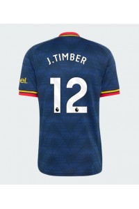 Arsenal Jurrien Timber #12 Jalkapallovaatteet Vieraspaita 2026-27 Lyhythihainen